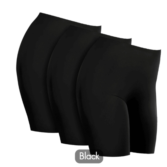3X PLUS SHAPEWEAR THIGH SLIMMER BLACK 3-PK MAIDENFORM COOL COMFORT SMOOTH STYLE - Picture 1 of 7